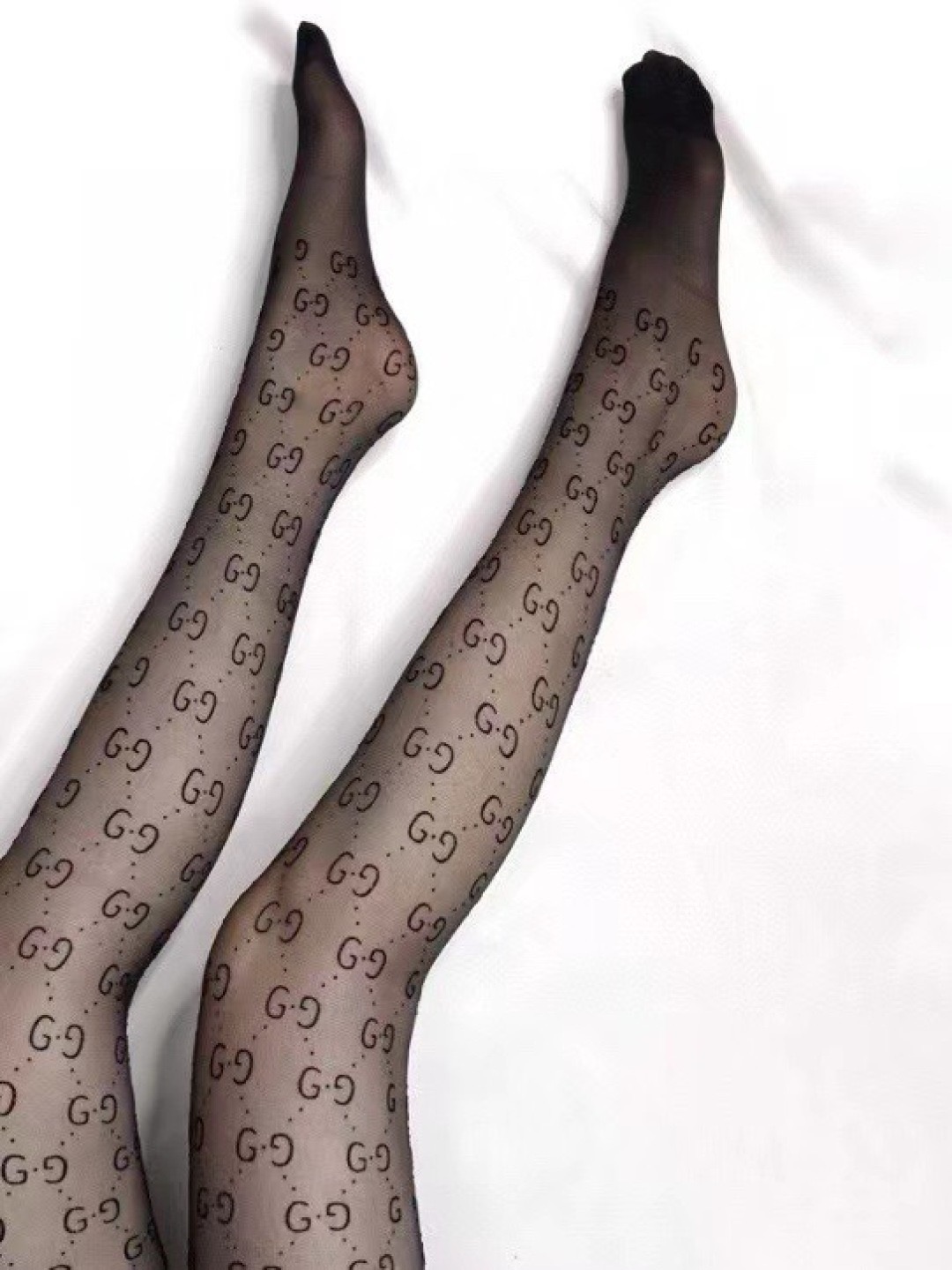 Gucci Classic Flocked GG Monogram Stockings - KAIROO