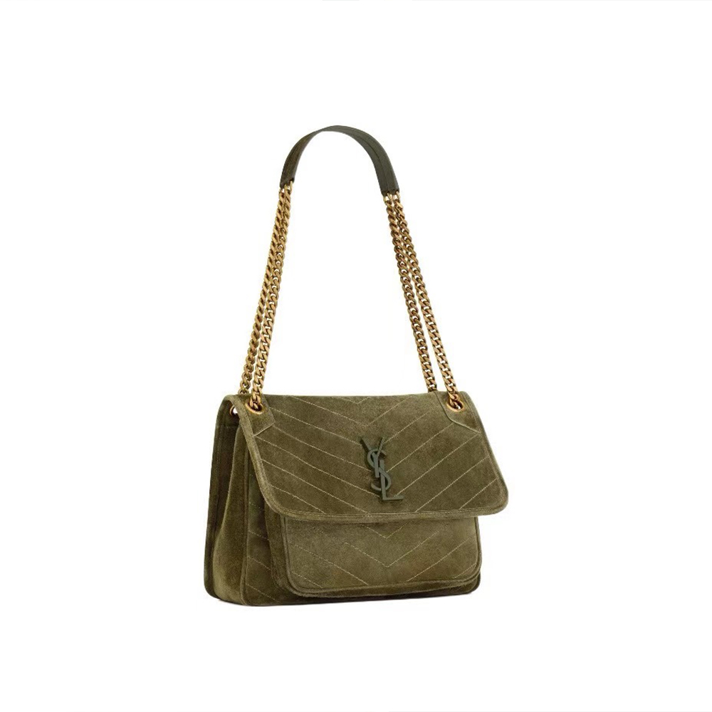 Saint Laurent Niki Medium Bag In Suede - KAIROO