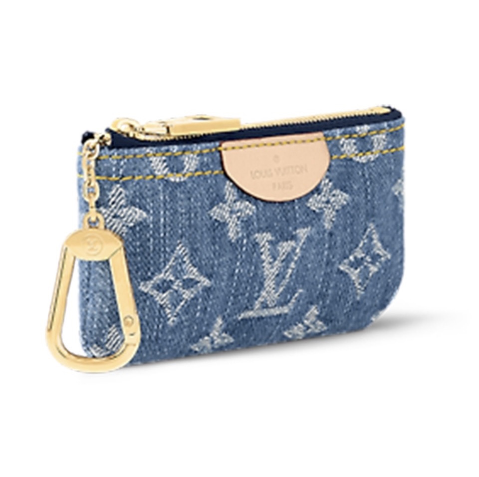 Louis Vuitton LV  Monogram Denim Key Pouch - KAIROO