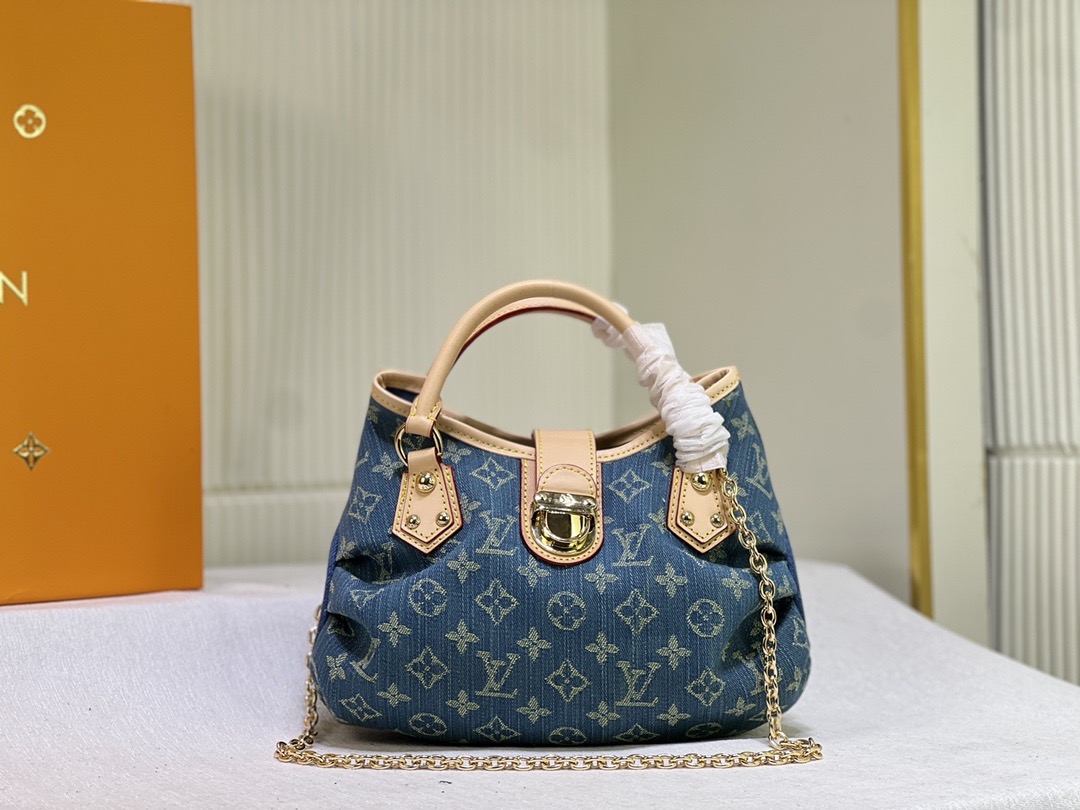 Louis Vuitton LV  Denim Monogram Chain Bag - KAIROO