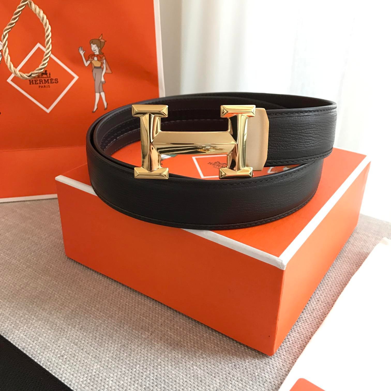 Hermès 38mm Reversible H Belt - KAIROO
