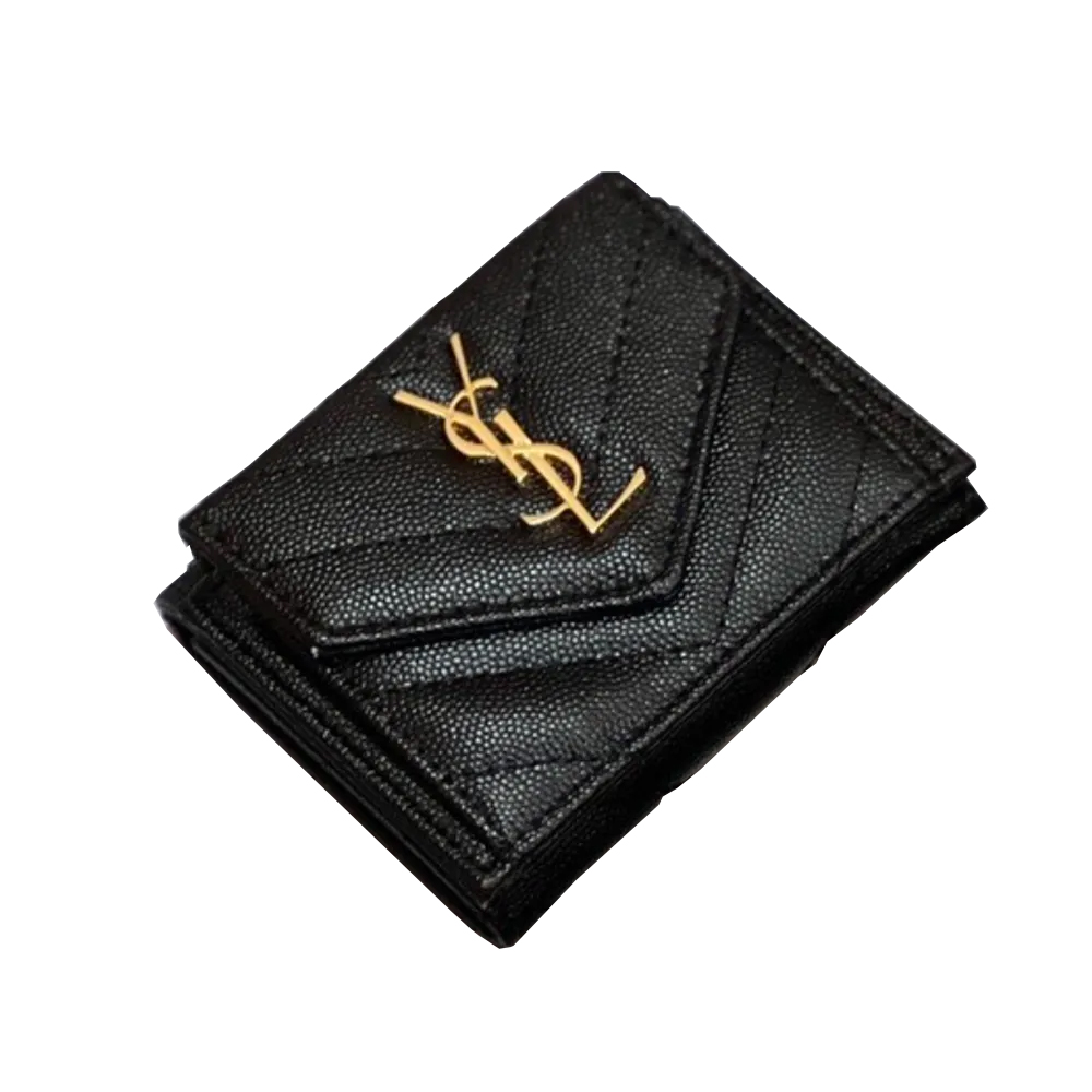 Saint Laurent YSL Tri-fold Compact Wallet - KAIROO