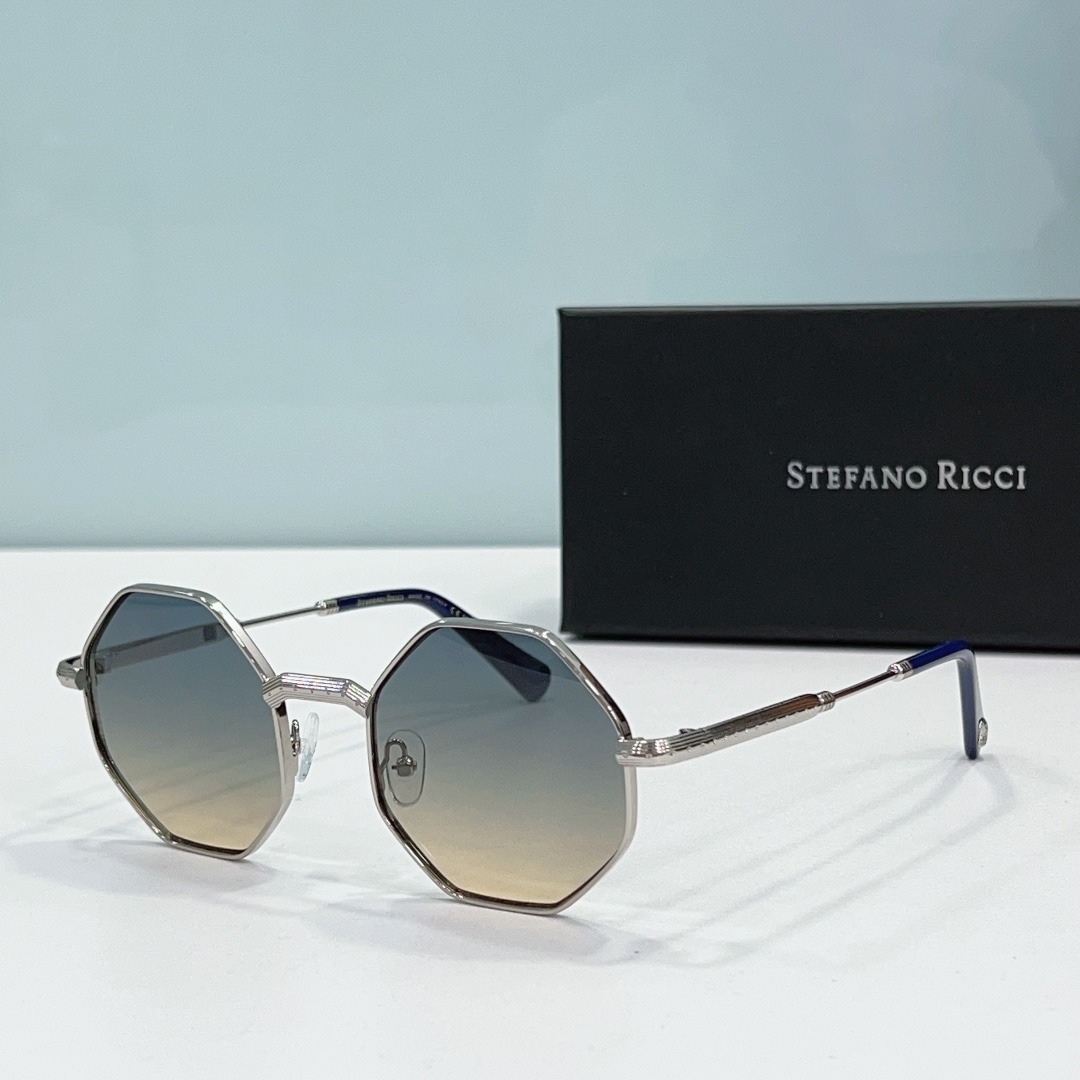 Stefano Ricci Octagonal Metal Sunglasses Top Quality - KAIROO