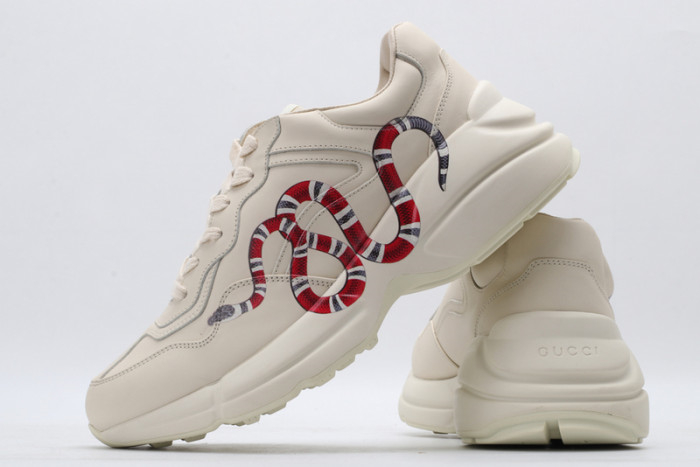 Gucci Rhyton Cartoon Print Vintage Platform Chunky Sneakers/ Snake - KAIROO