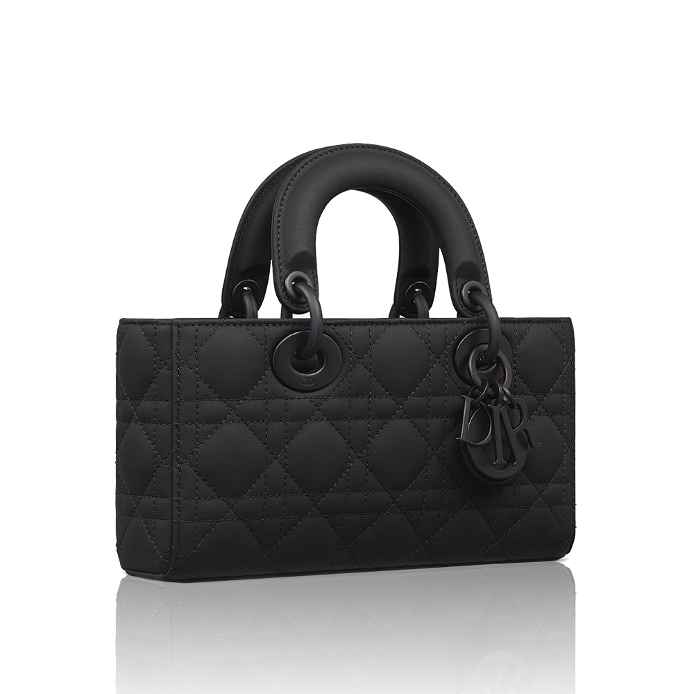 Dior Lady D-Joy Matte Black Quilted Dior Handle Horizontal Lady Bag /Small & Medium - KAIROO