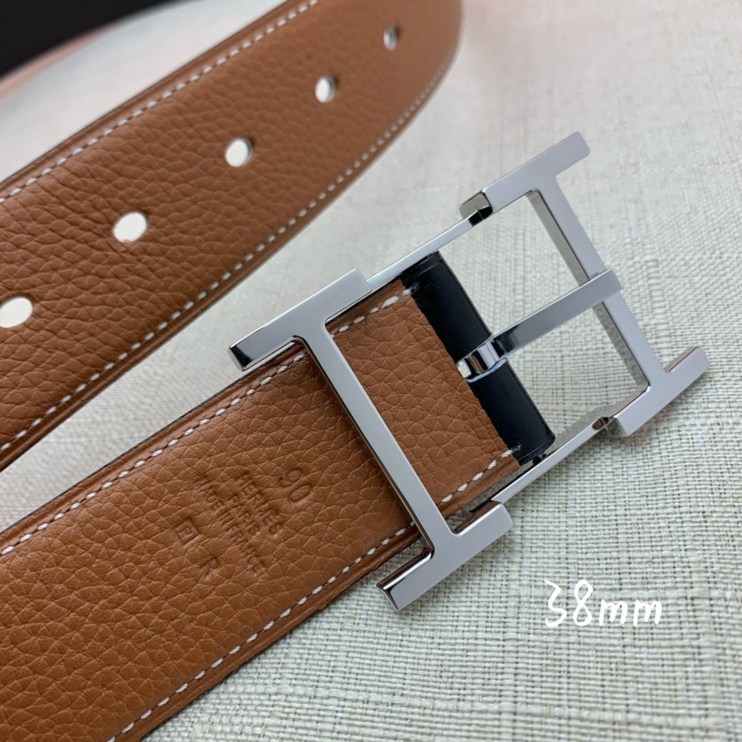 Hermès 38mm Reversible H Belt - KAIROO