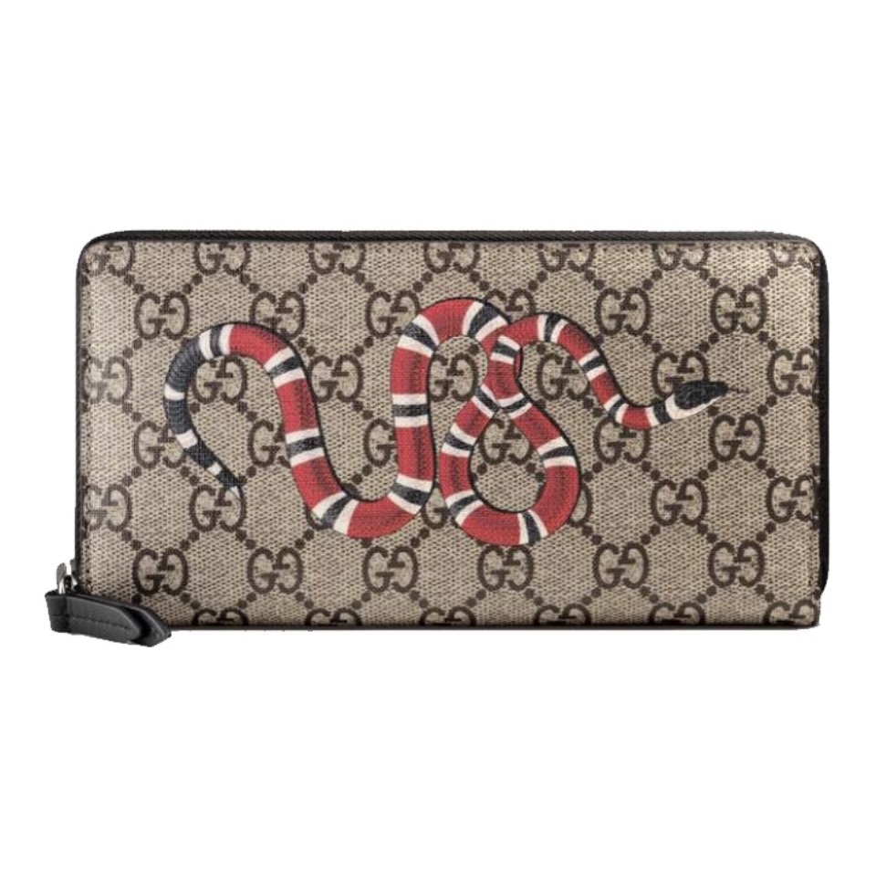 GUCCI GG Animal Print Collection Zip Around Wallet - KAIROO