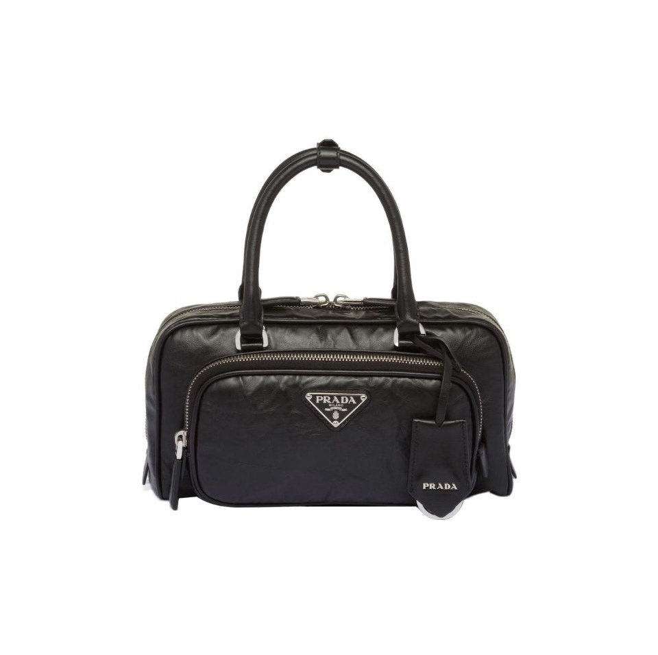 Prada Boxy-satchel Antique-nappa Multi-zip Pocket Bag - KAIROO