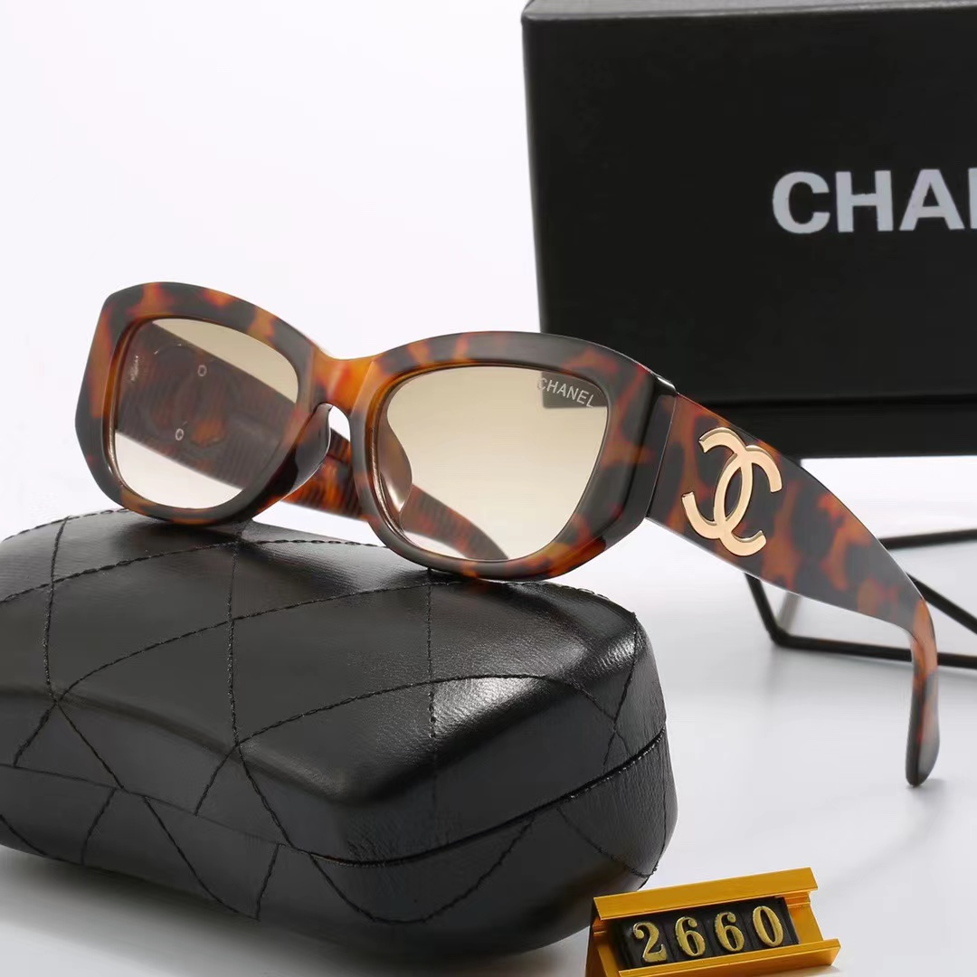 Chanel Butterfly Shield Logo Sunglasses Top quality - KAIROO