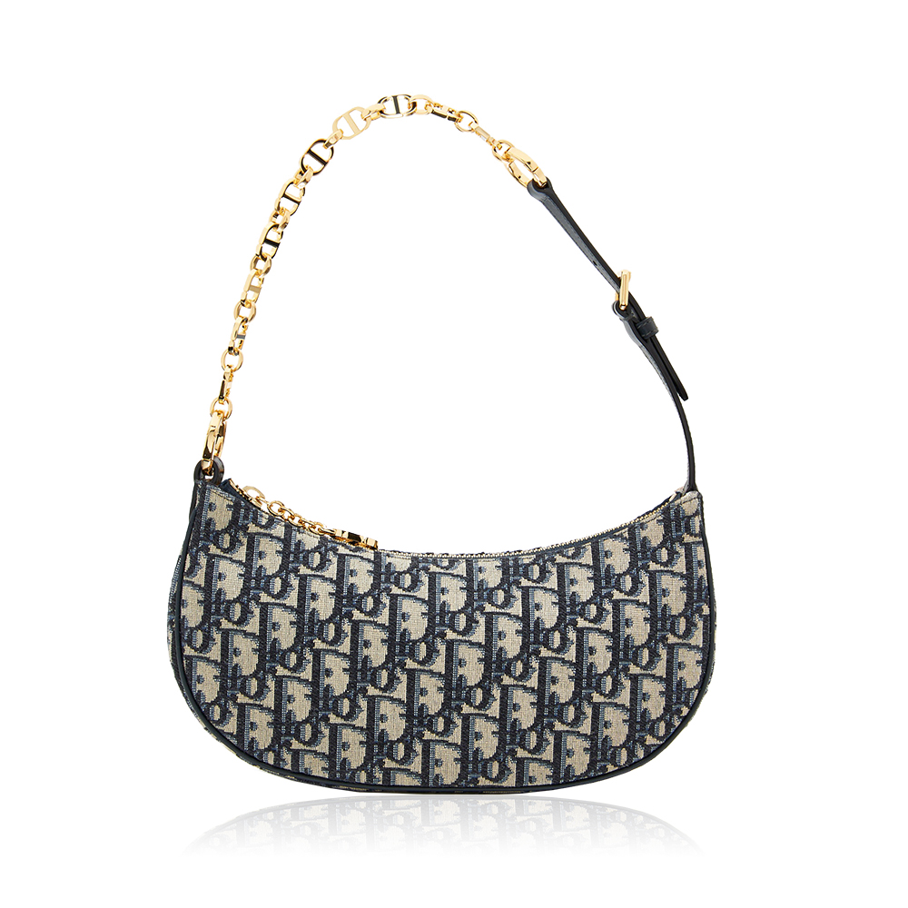 Dior CD Lounge Oblique Jacquard Canvas Hobo Shoulder Bag - KAIROO