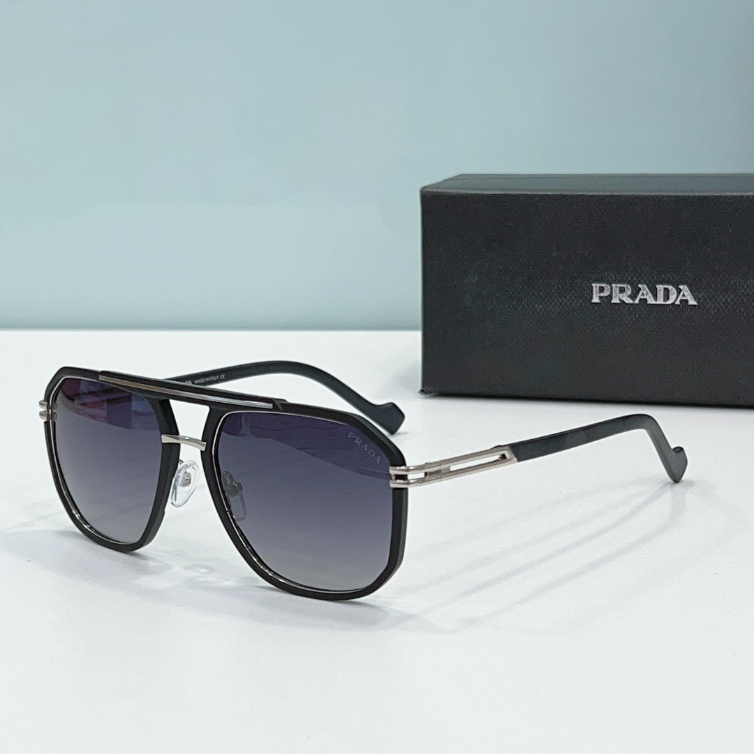 Prada Geometric Double-bridge Metal-accented Acetate Sunglasses Top quality - KAIROO