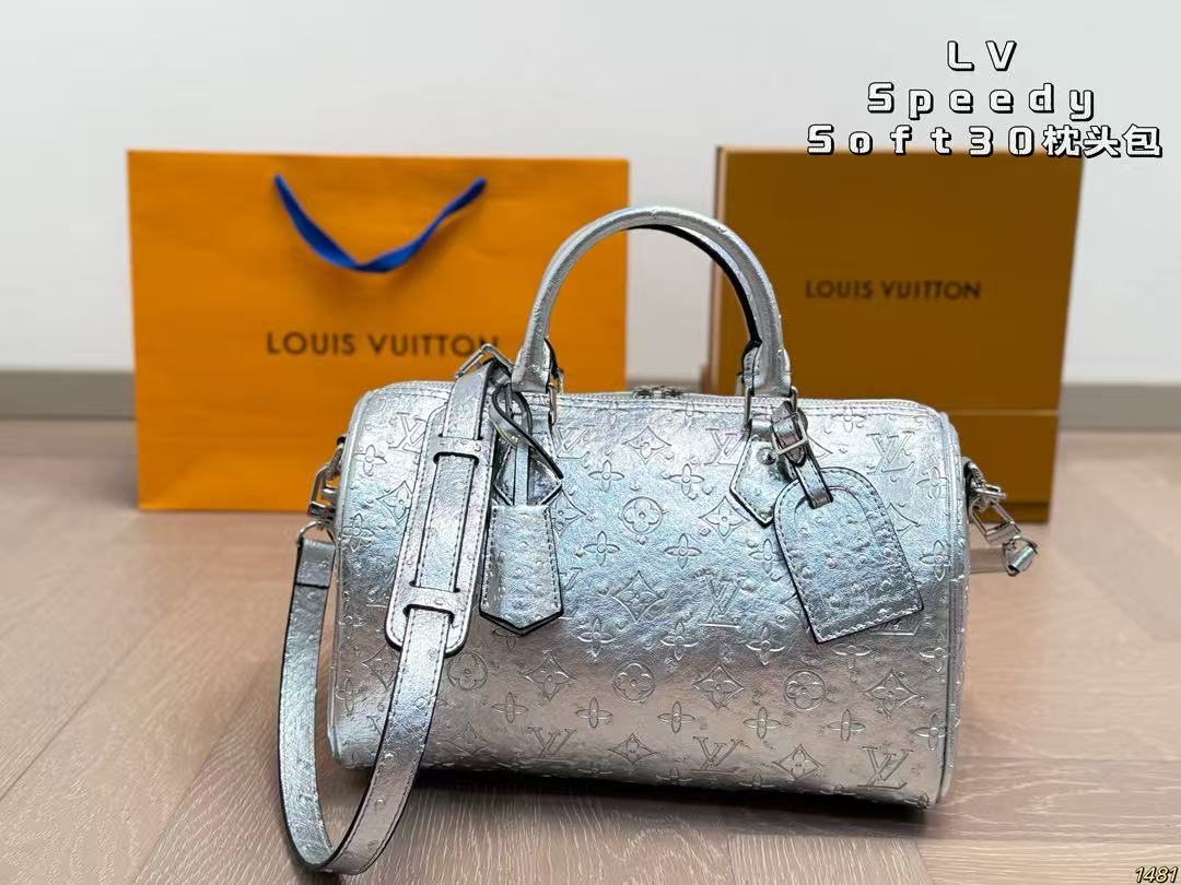 Louis Vuitton LV  Speedy Soft 30 (Monogram Empreinte Silver) - KAIROO
