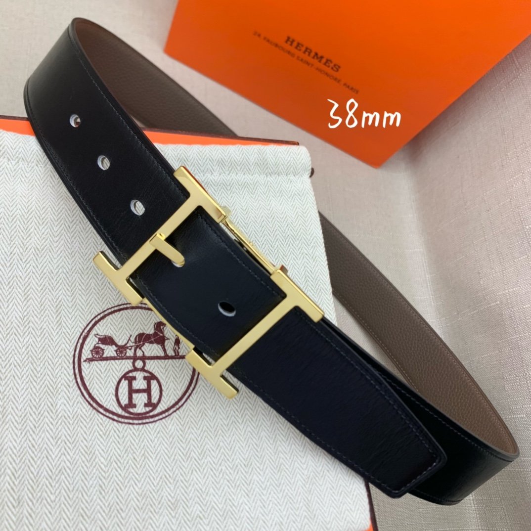 Hermès 38mm Reversible H Belt - KAIROO
