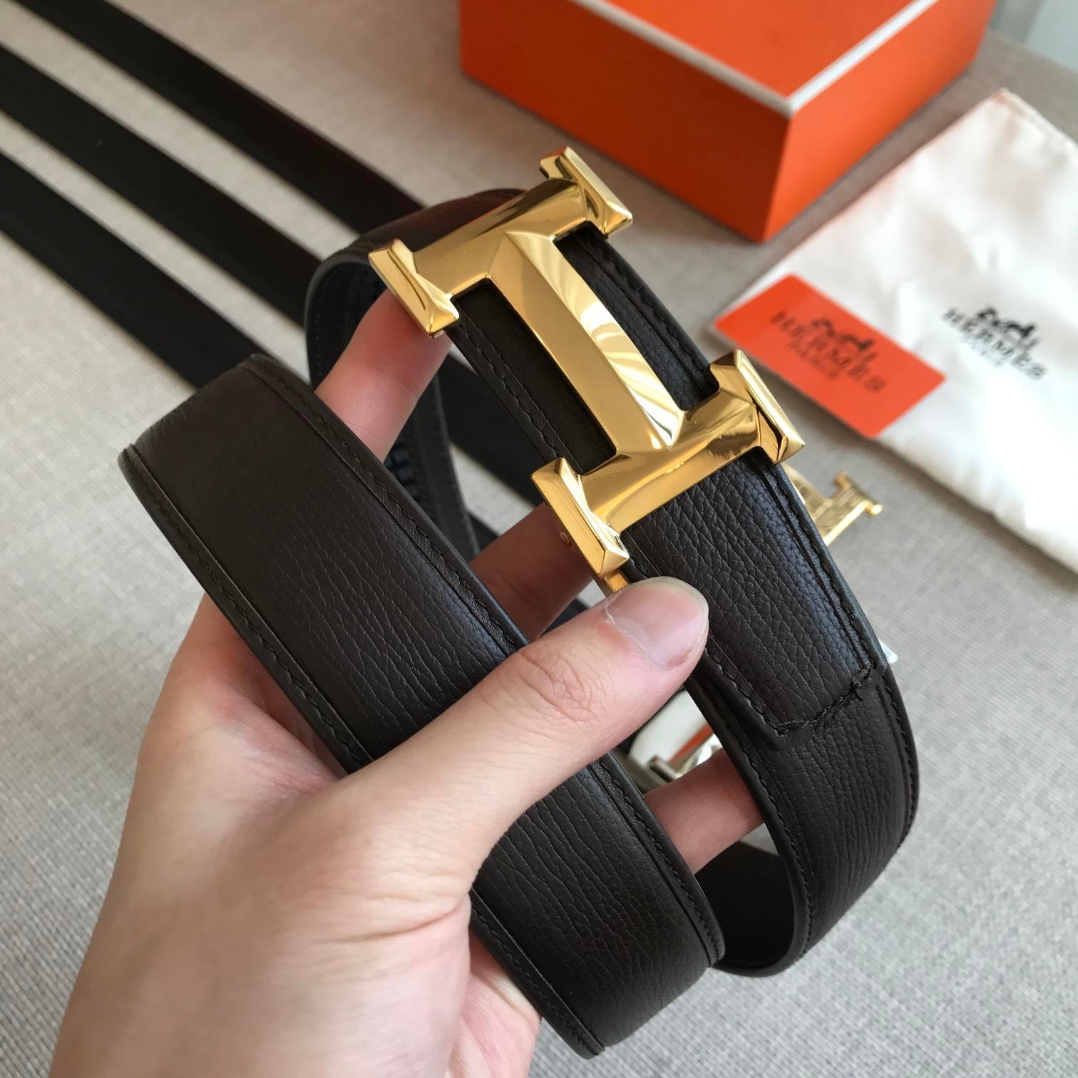 Hermès 38mm Reversible H Belt - KAIROO