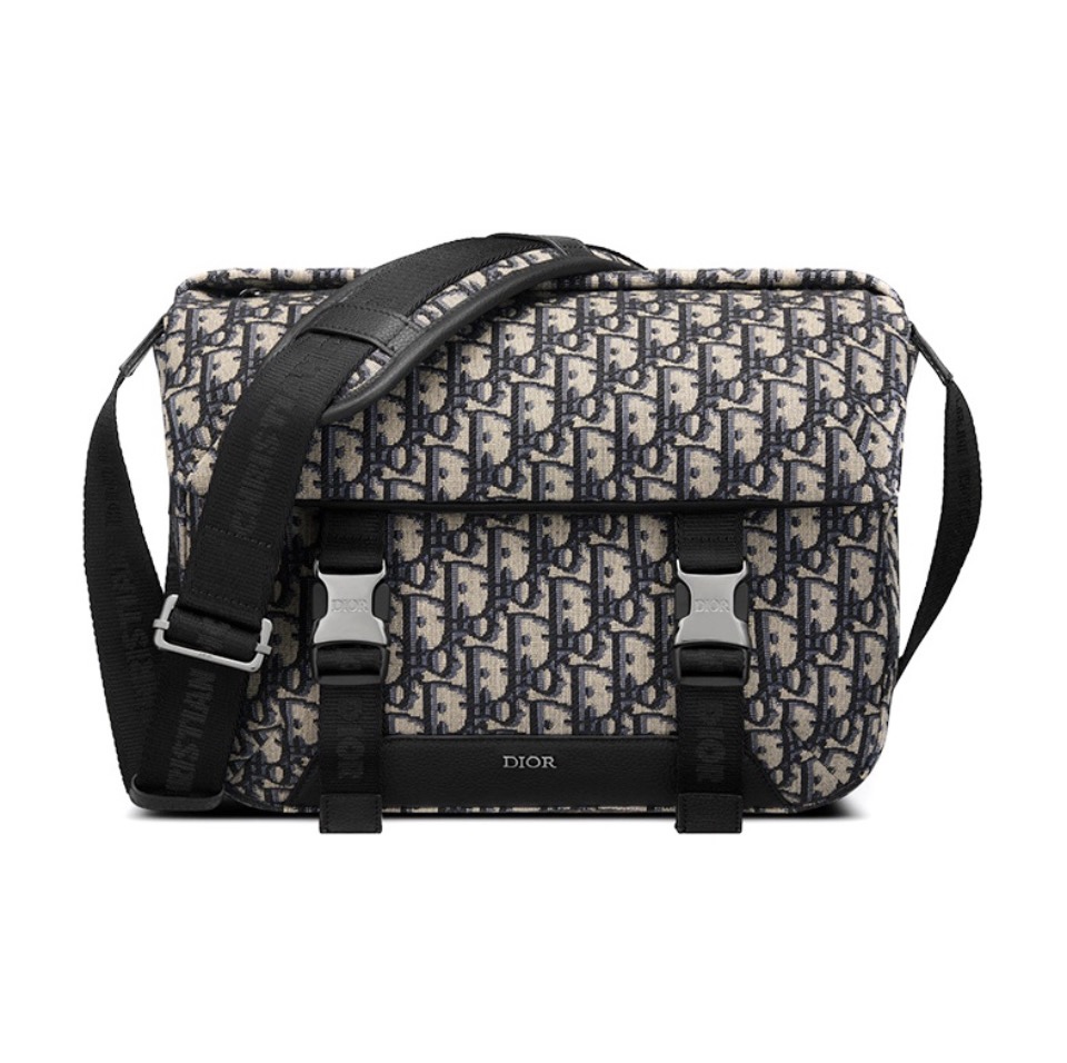 Dior Explorer Oblique Canvas Messenger Dual Metal Buckles Flap Bag /15A - KAIROO