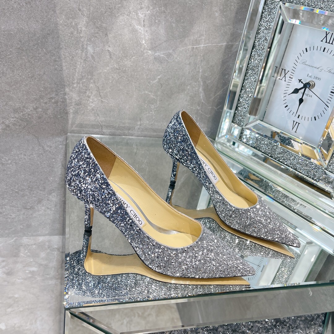 Jimmy Choo Romy Glitter Ombré Pumps - KAIROO