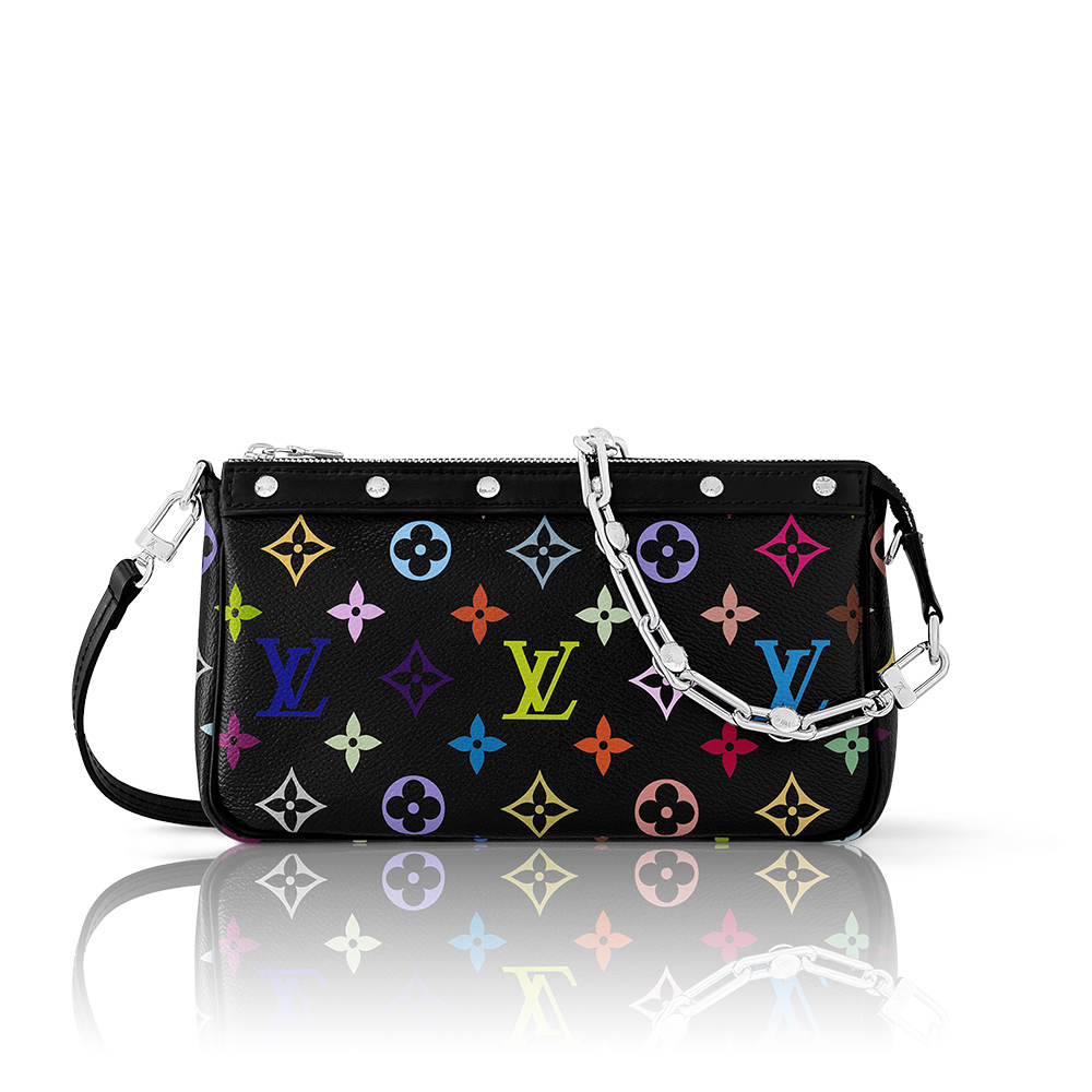 Louis Vuitton LV  x Takashi Murakami Monogram Multicolore Pochette Accessoires - KAIROO