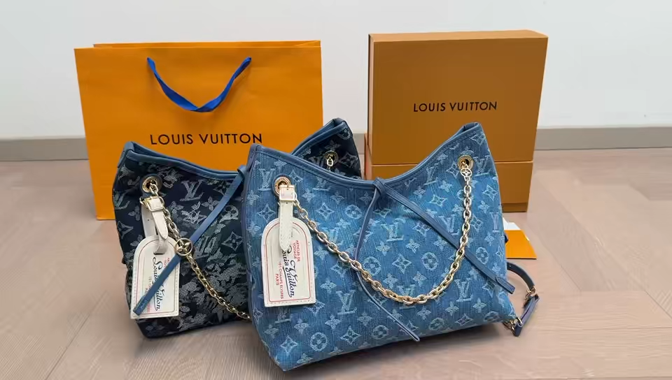 Louis Vuitton LV  CarryAll Cargo Denim Tote Bag - KAIROO