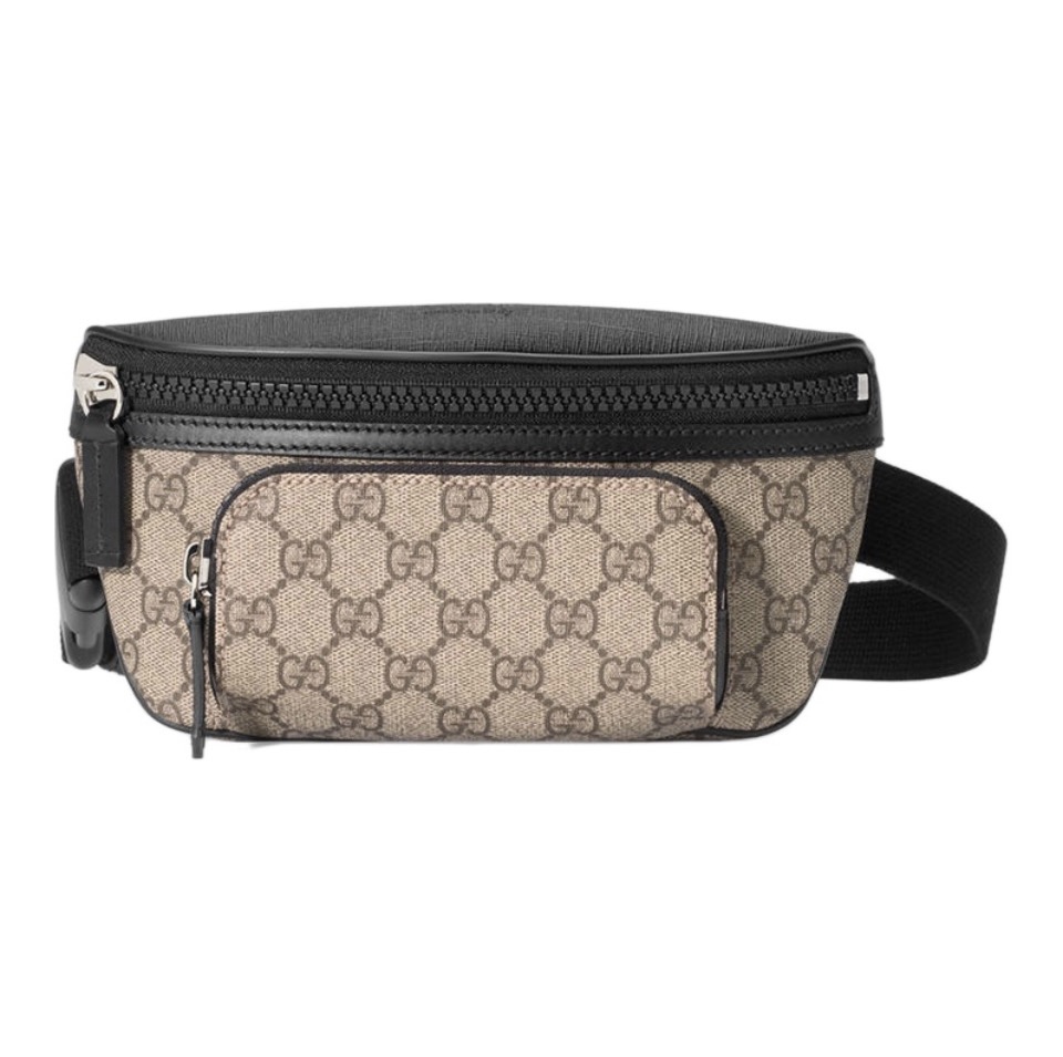 GUCCI GG Canvas and Leather Trim Belt Bag Fanny Pack - KAIROO