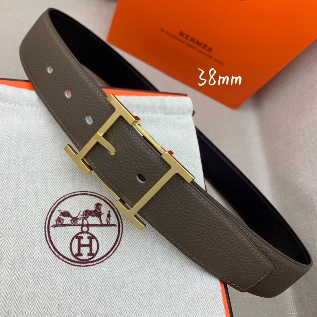 Hermès 38mm Reversible H Belt - KAIROO