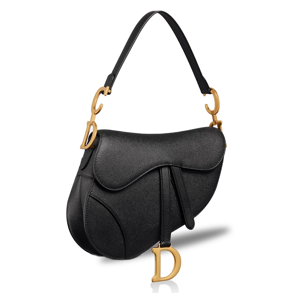 Dior Mini&Small Saddle Grained Calfskin Gold D Charm Shoulder Crossbody Bag/ Multicolor - KAIROO