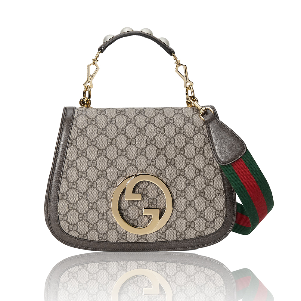 Gucci Blondie GG Supreme Medium Top Handle Bag - KAIROO