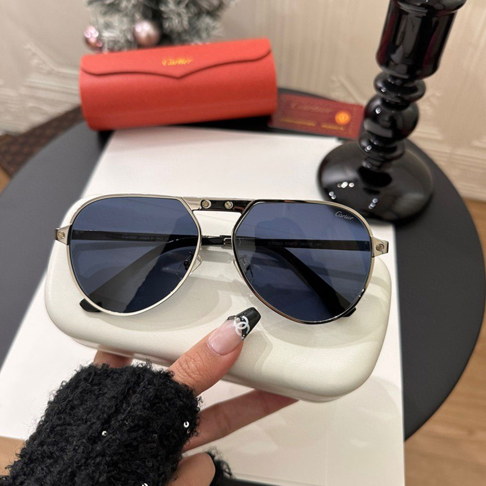 Cartier  Metal irregular Line Sunglasses Top quality - KAIROO