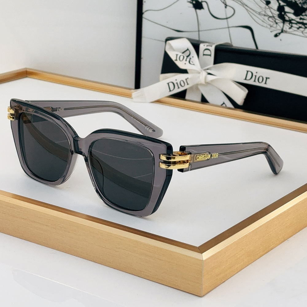 Dior Acetate Square Lrregular Lens CD Buckle sunglasses Top quality - KAIROO