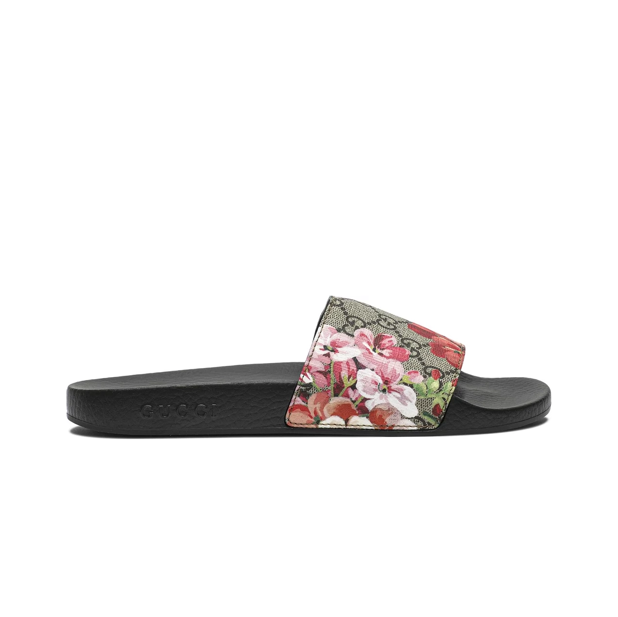 GUCCI GG Blooms Floral Print Slide Sandals - KAIROO