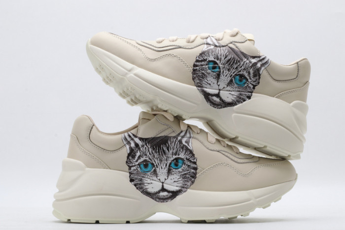Gucci Rhyton Cartoon Print Vintage Platform Chunky Sneakers/ Cat 03 - KAIROO
