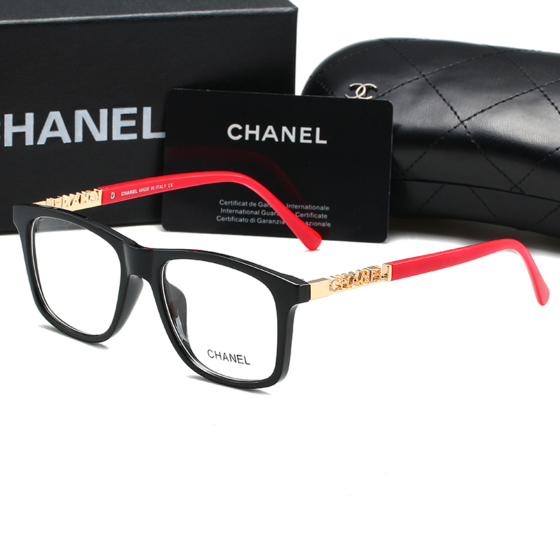 Chanel Fashion Gold Frame Logo Sunglasses Top quality - KAIROO