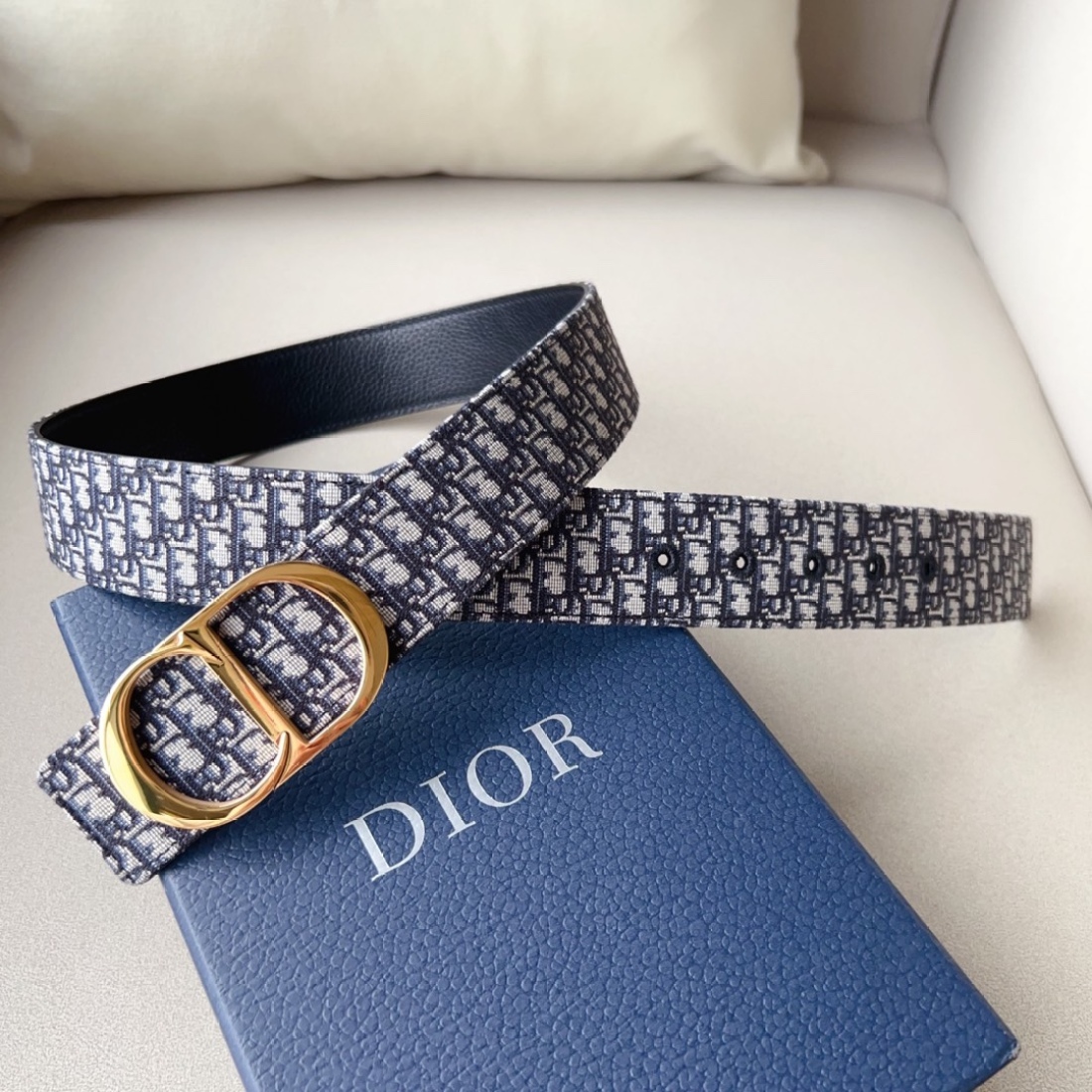 Dior CD Buckle 30MM Montaigne Reversible Oblique Belt - KAIROO