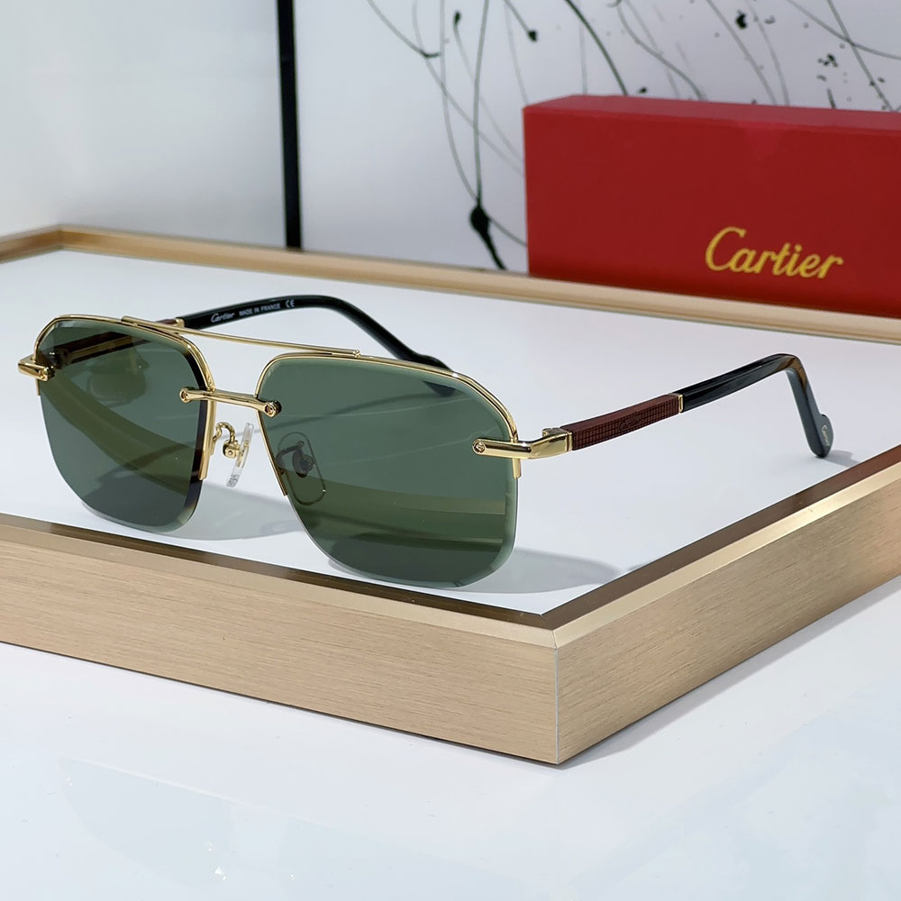 Cartier Metal Color Matching Mirror Legs Sunglasses Top quality - KAIROO