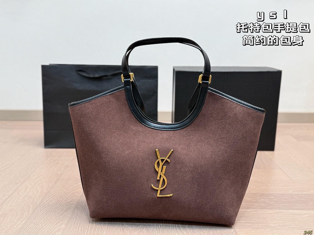 Saint Laurent Bea Tote Bag in Suede - KAIROO