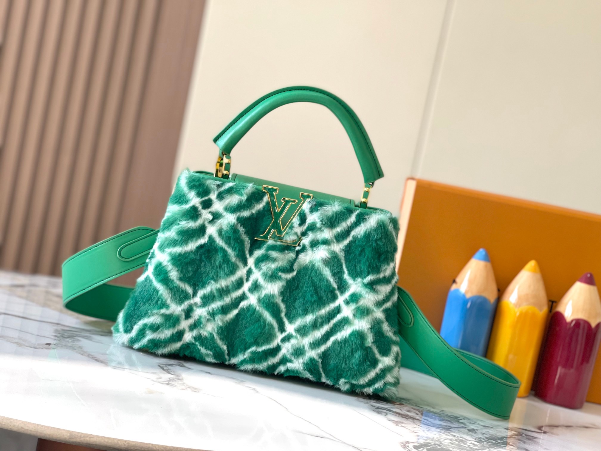 Louis Vuitton LV  Capucines Shearling - KAIROO