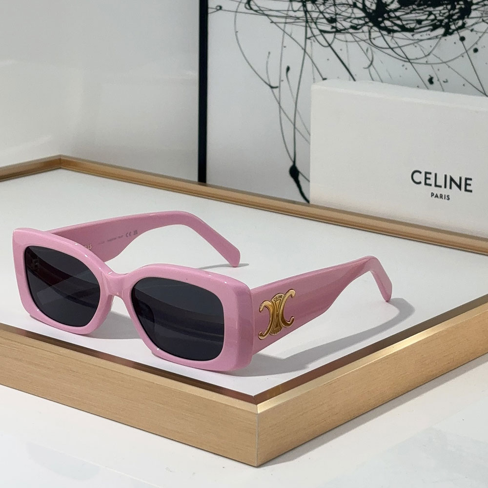 Celine Triomphe Rectangular 01 Sunglasses in Acetate Top quality - KAIROO
