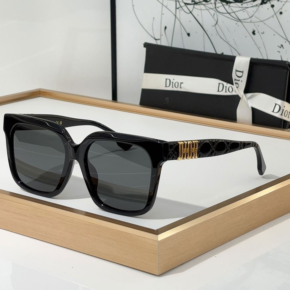 Dior Geometric Oversized Sunnies with 3D Logo sunglasses Top quality - KAIROO