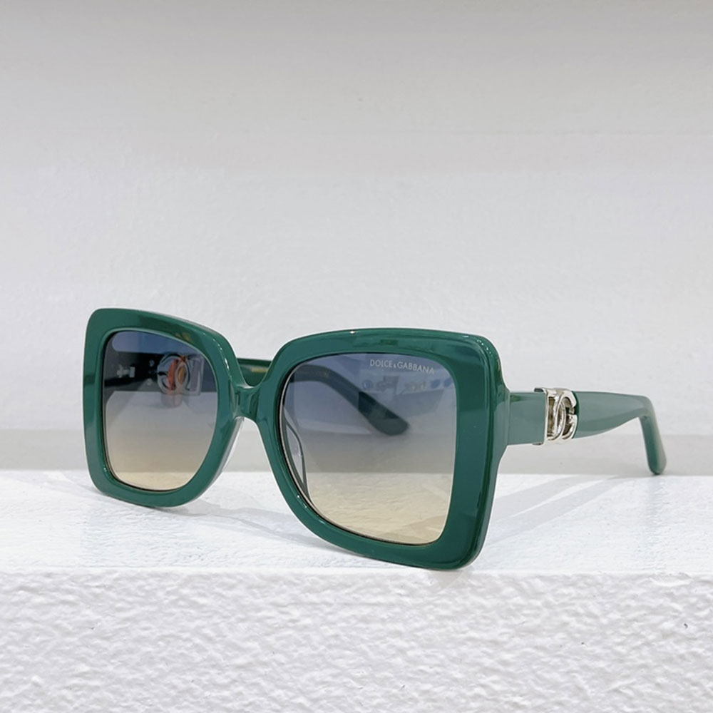DOLCE & GABBAN DG  Plate frame. Hollow Mirror leg Logo Sunglasses Top quality - KAIROO