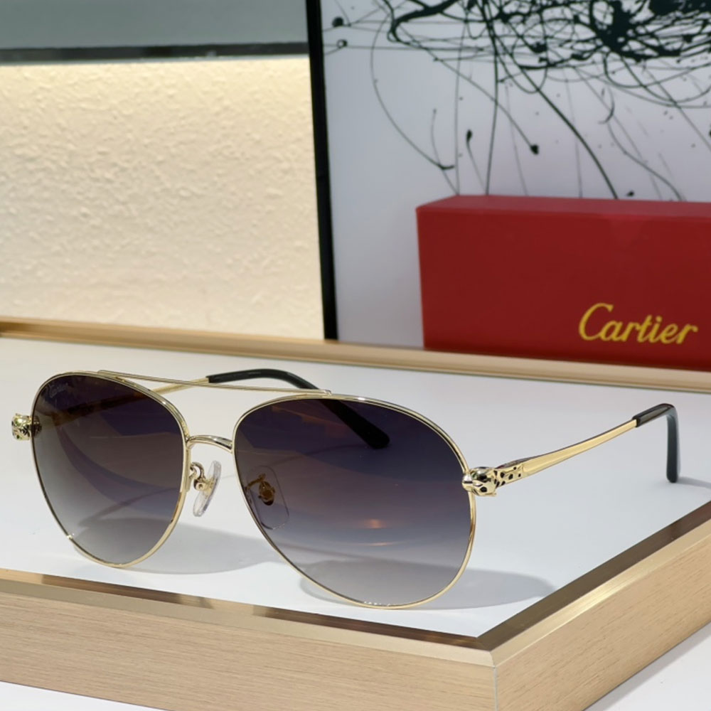 Cartier  Metal frame  Sunglasses Top quality - KAIROO