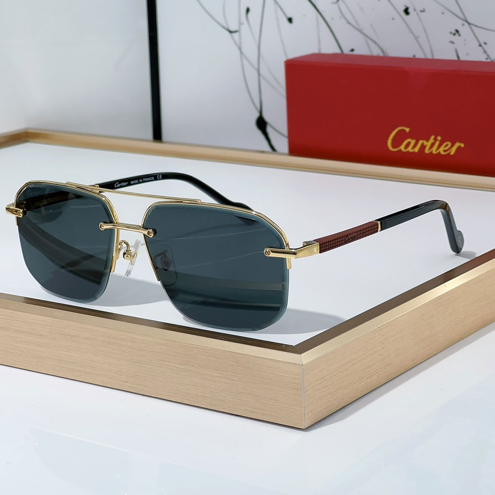 Cartier Metal Color Matching Mirror Legs Sunglasses Top quality - KAIROO