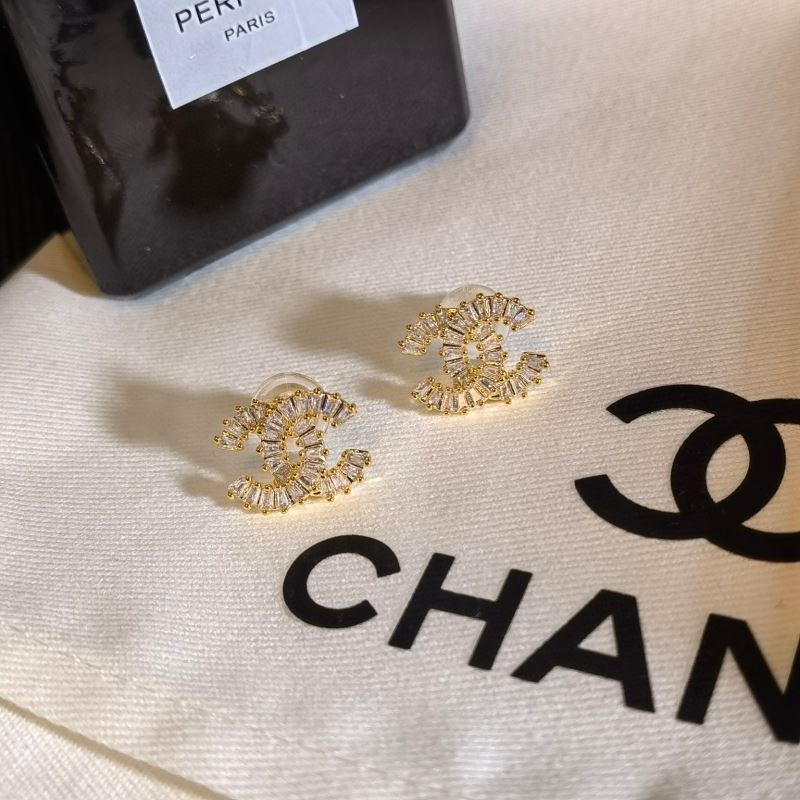 Chanel Classic CC Crystal Earrings - KAIROO