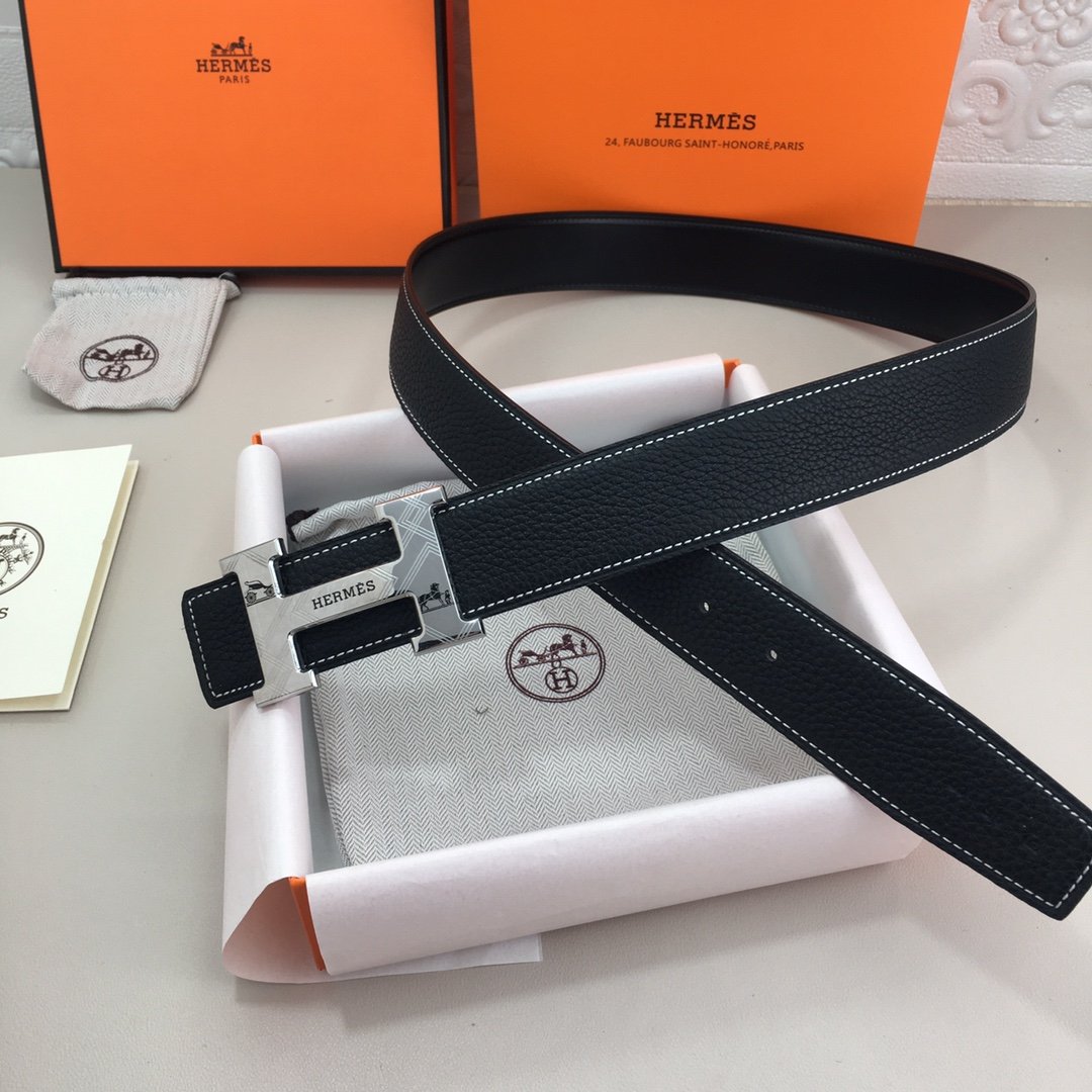 Hermès 38mm Reversible H Belt - KAIROO