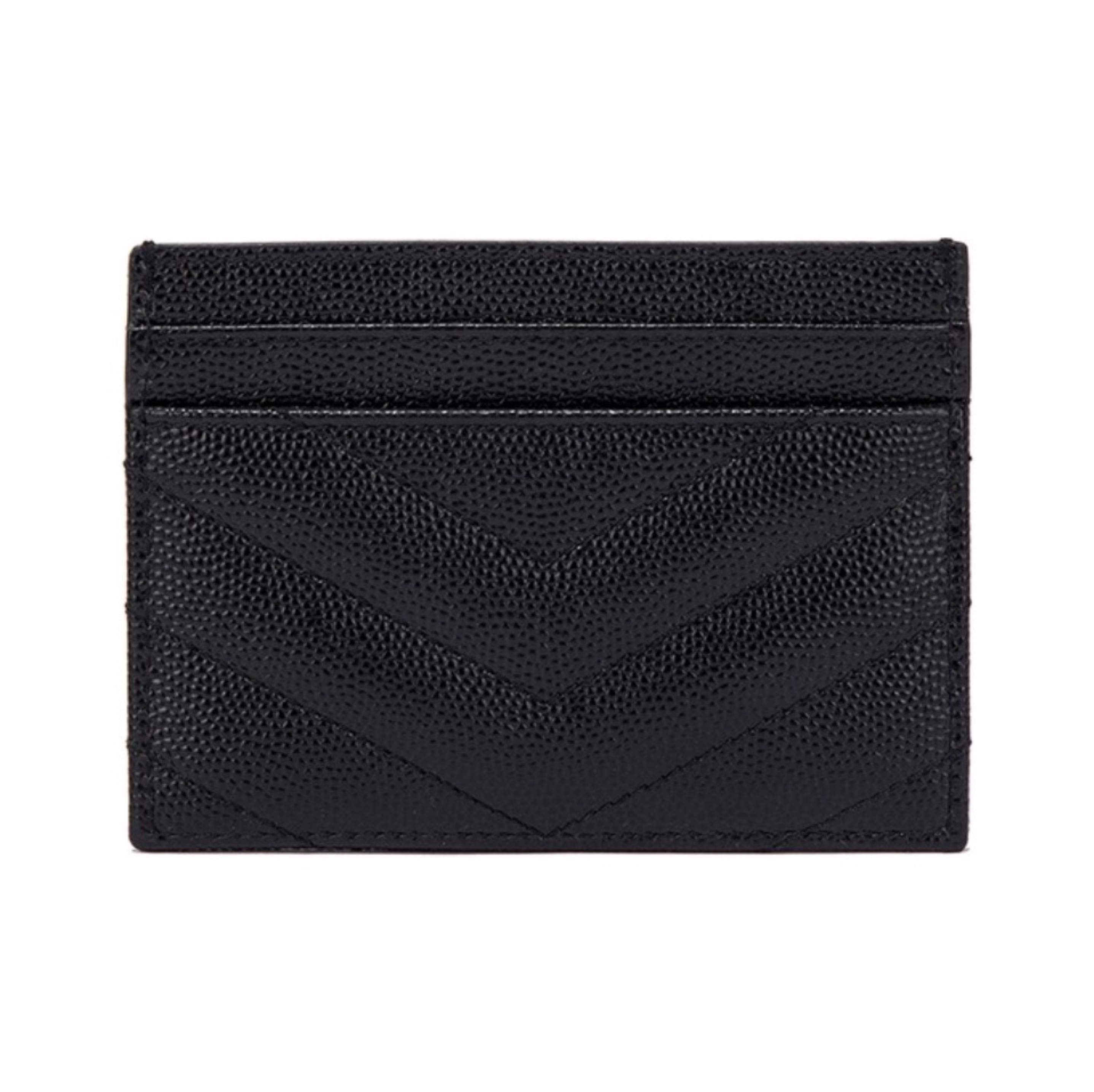 Saint Laurent YSL Caviar Leather Card Holder - KAIROO