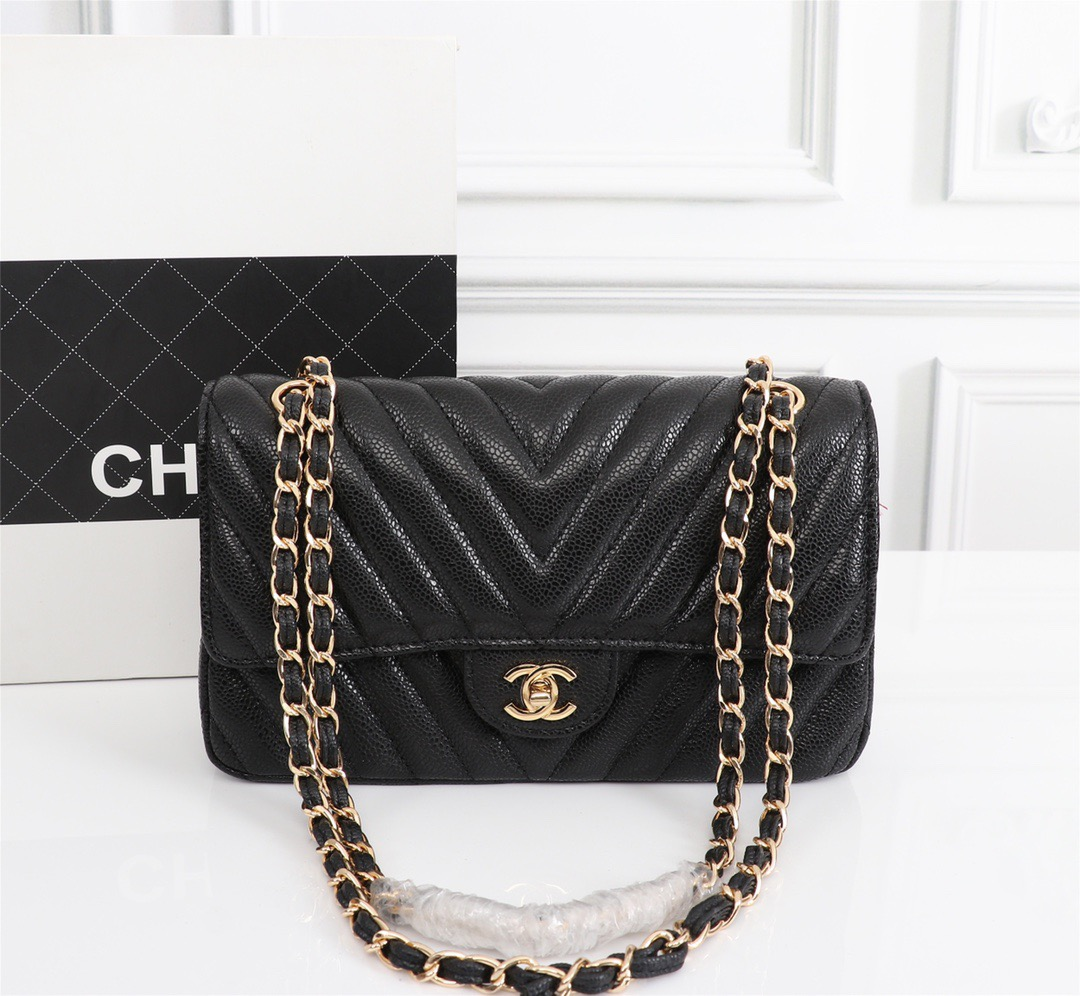 Chanel Classic Chevron Flap Bag - KAIROO