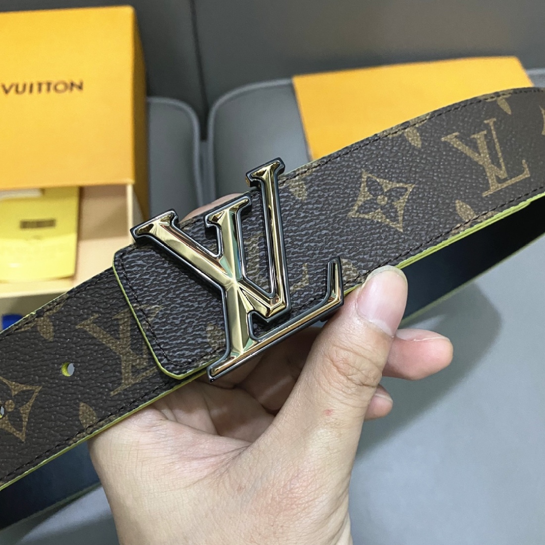 Louis Vuitton LV  Pyrmide Truck L Men's Belts Width: 40mm - KAIROO