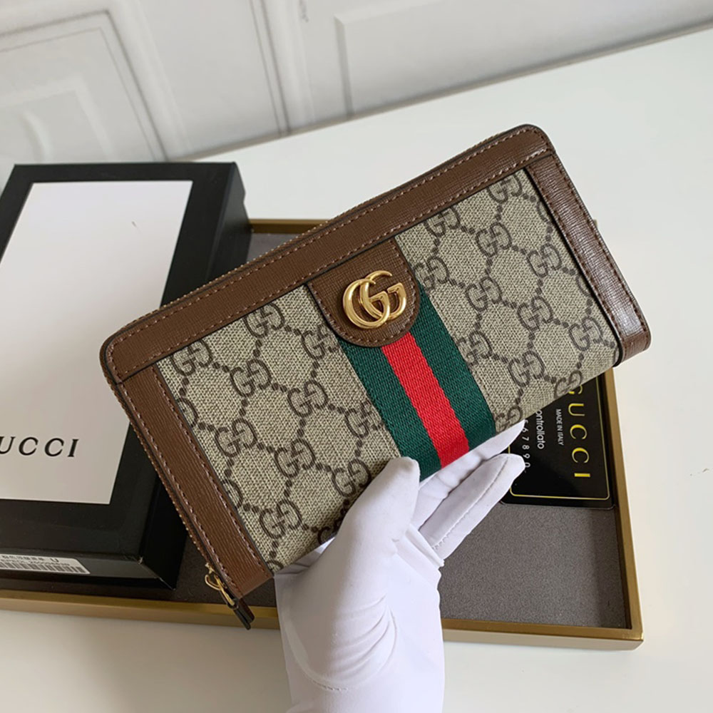 GUCCI Ophidia Monogram Compact Wallet / Dionysus Tiger Head Clip Wallet - KAIROO