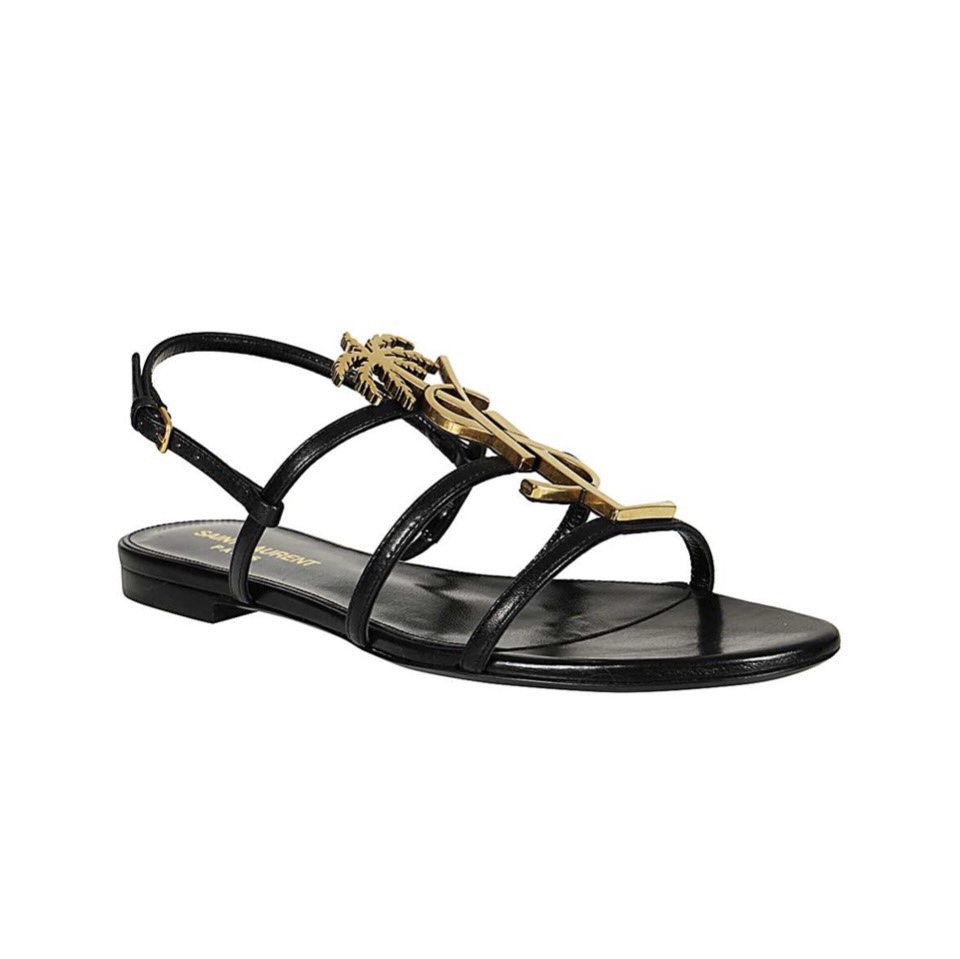 Saint Laurent YSL Strappy Sandals - KAIROO