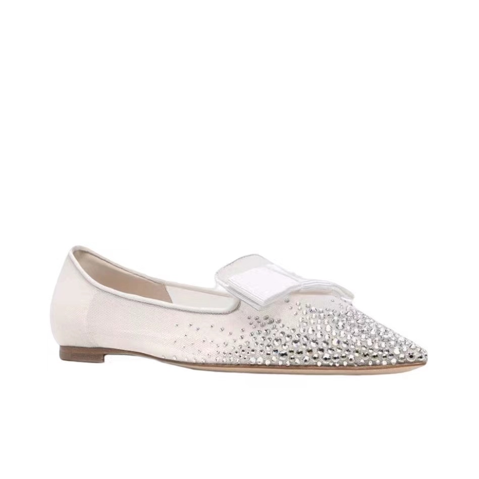 Jimmy Choo Gala Crystal Flats - KAIROO