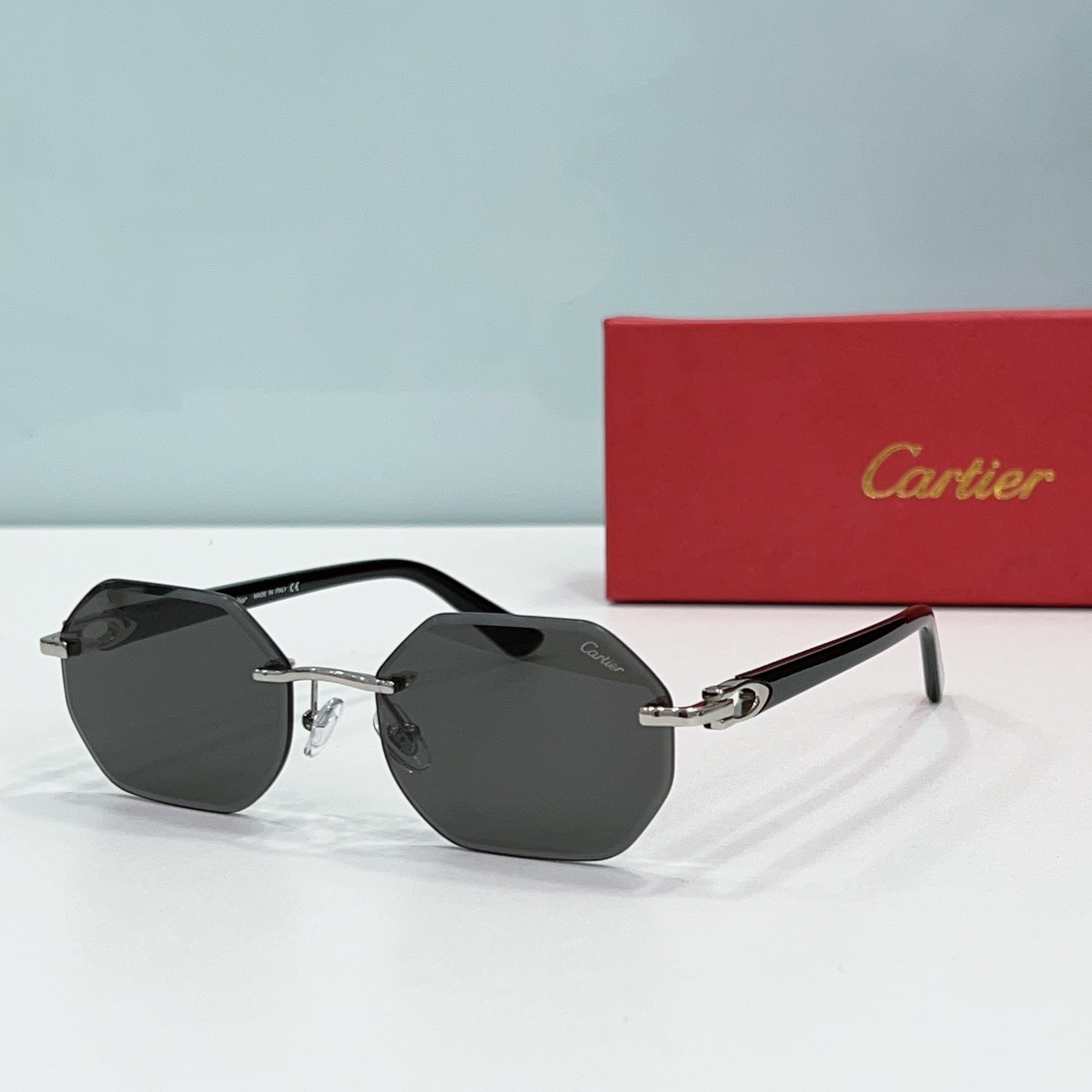 Cartier  Metal Leg Rimless sunglasses Top quality - KAIROO