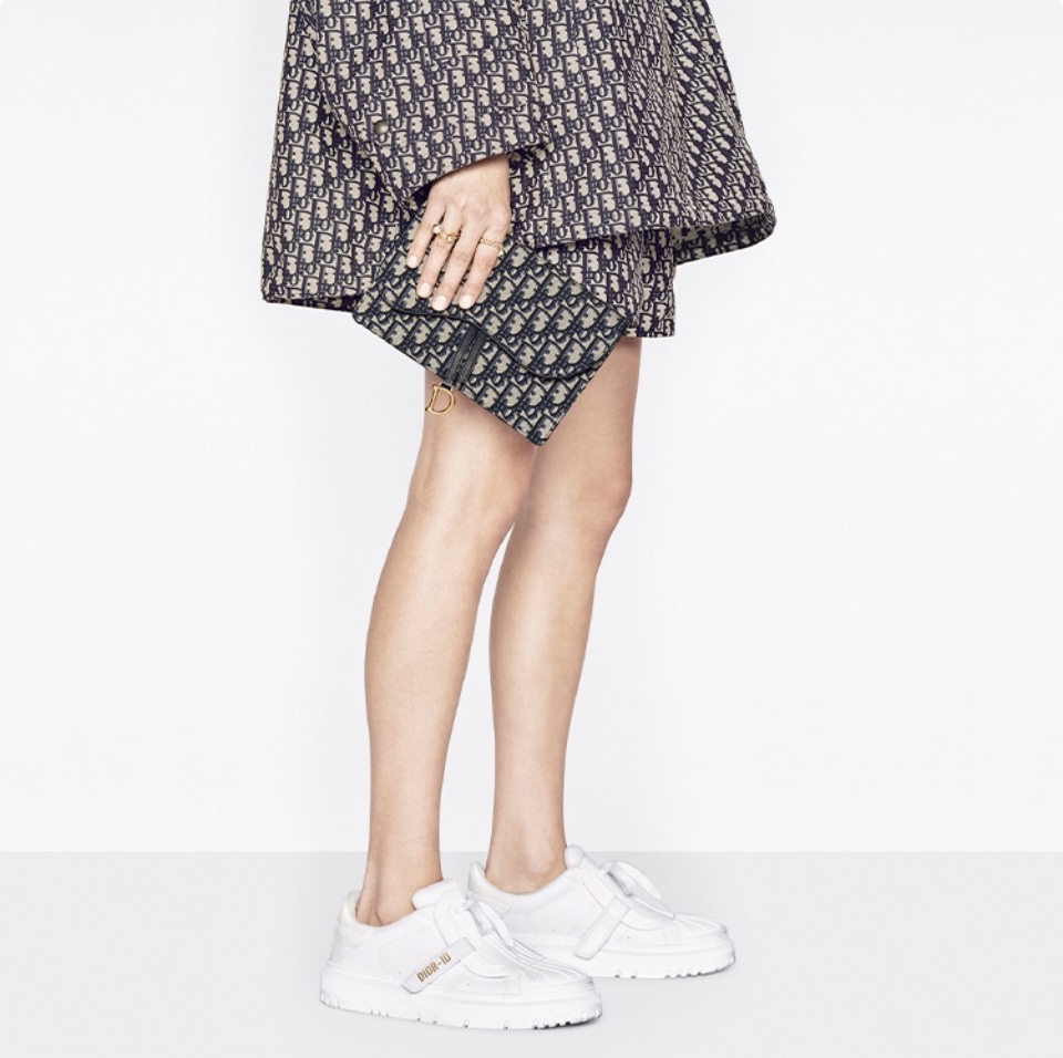 Dior Oblique Canvas Saddle Chain Flap Pouch with D-Stirrup - KAIROO